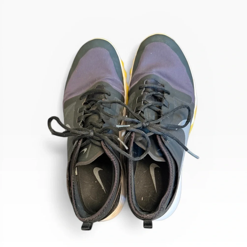 Nike Men's Black and Purple Athletic Golf ⛳️ Shoes